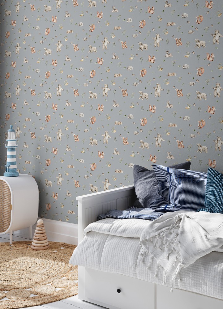 Picture of Wild friends Dusty Blue - 1028401-06